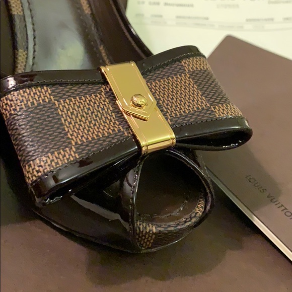 Louis Vuitton Damier Valentine Heels - Picture 3 of 8